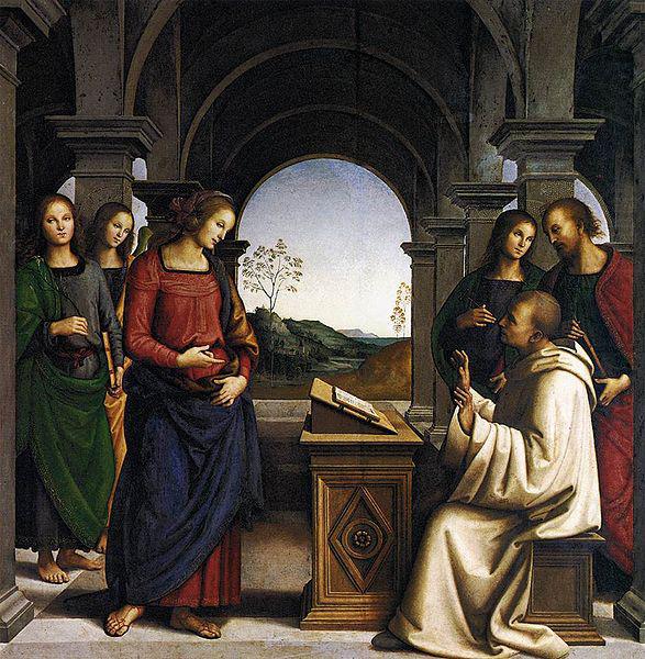 The Vision of St Bernard, Pietro Perugino